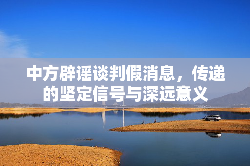 中方辟谣谈判假消息，传递的坚定信号与深远意义