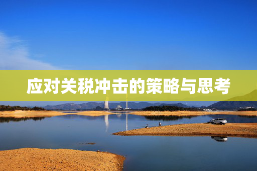 应对关税冲击的策略与思考