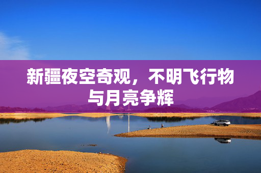 新疆夜空奇观，不明飞行物与月亮争辉