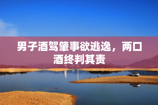 男子酒驾肇事欲逃逸，两口酒终判其责