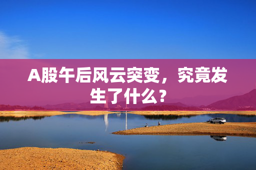 A股午后风云突变，究竟发生了什么？