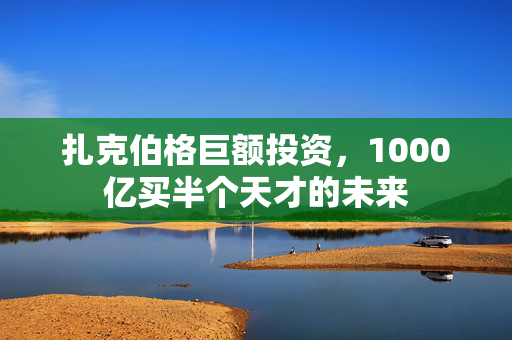 扎克伯格巨额投资，1000亿买半个天才的未来