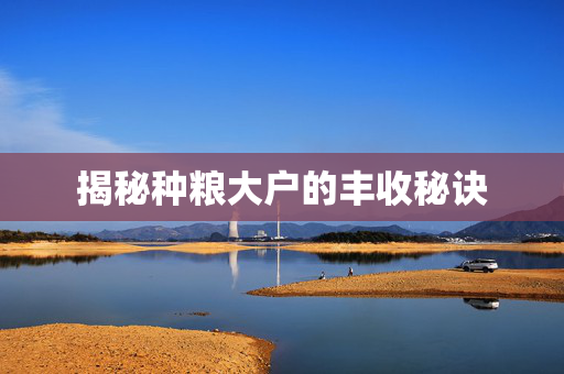 揭秘种粮大户的丰收秘诀