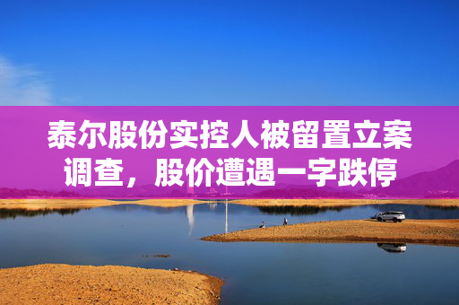 泰尔股份实控人被留置立案调查，股价遭遇一字跌停