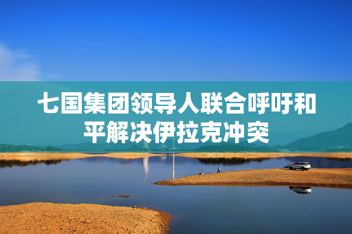七国集团领导人联合呼吁和平解决伊拉克冲突
