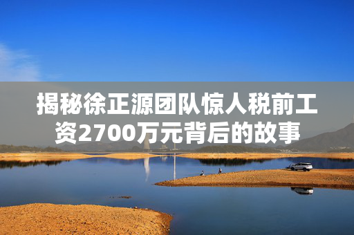 揭秘徐正源团队惊人税前工资2700万元背后的故事