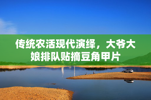 传统农活现代演绎，大爷大娘排队贴摘豆角甲片