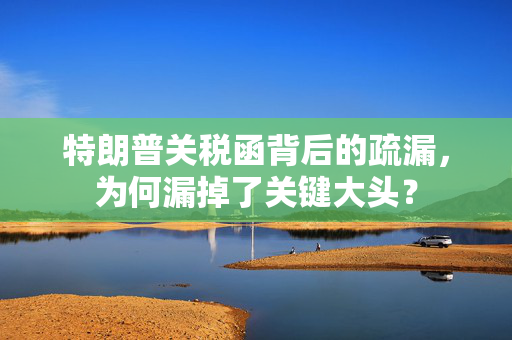 特朗普关税函背后的疏漏，为何漏掉了关键大头？