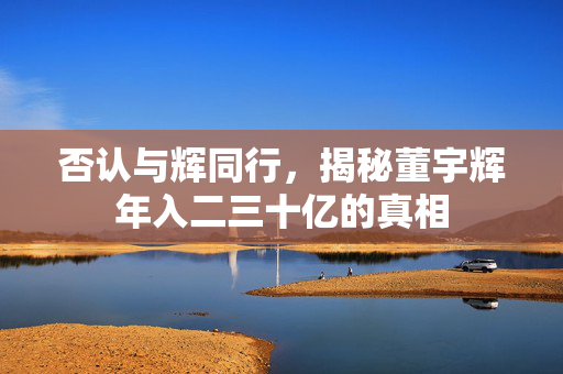 否认与辉同行，揭秘董宇辉年入二三十亿的真相