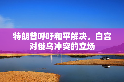 特朗普呼吁和平解决，白宫对俄乌冲突的立场