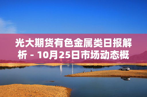 光大期货有色金属类日报解析 - 10月25日市场动态概览