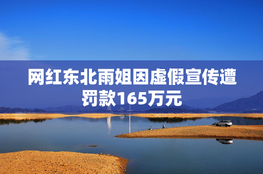 网红东北雨姐因虚假宣传遭罚款165万元