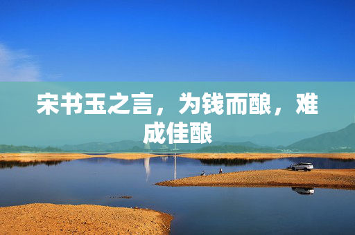 宋书玉之言，为钱而酿，难成佳酿