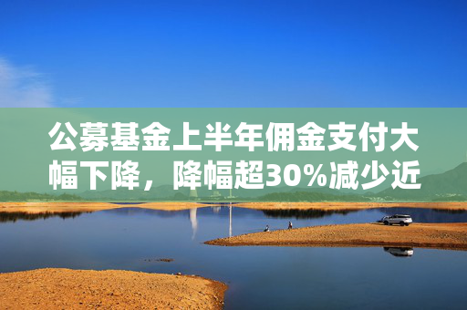 公募基金上半年佣金支付大幅下降，降幅超30%减少近30亿元