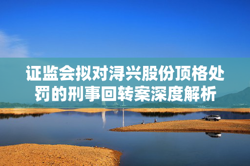 证监会拟对浔兴股份顶格处罚的刑事回转案深度解析