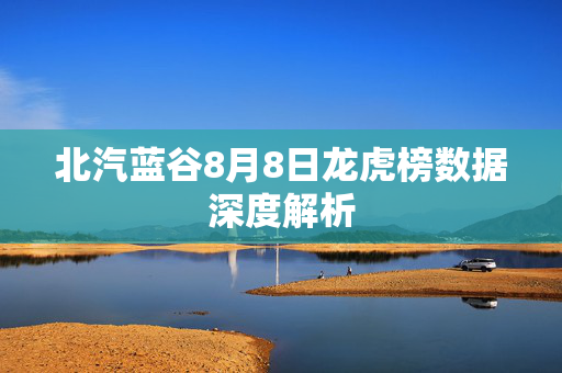 北汽蓝谷8月8日龙虎榜数据深度解析
