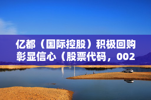 亿都（国际控股）积极回购彰显信心（股票代码，00259）