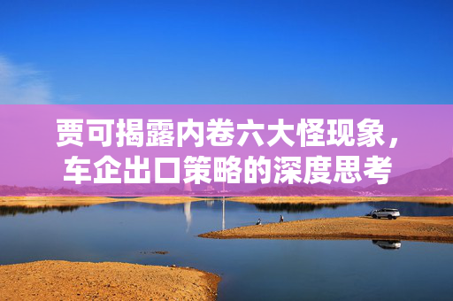 贾可揭露内卷六大怪现象，车企出口策略的深度思考