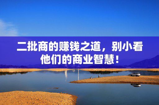 二批商的赚钱之道，别小看他们的商业智慧！