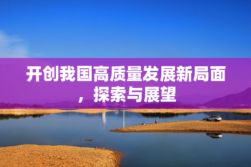 开创我国高质量发展新局面，探索与展望
