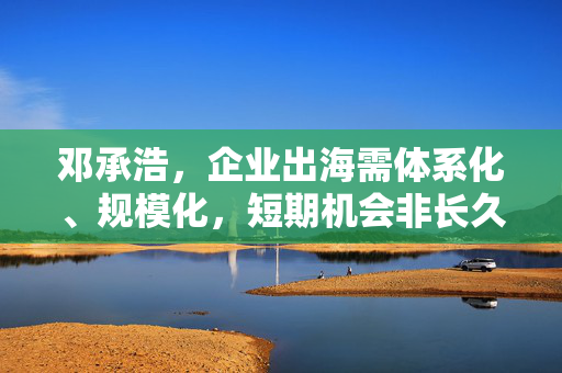 邓承浩，企业出海需体系化、规模化，短期机会非长久之计