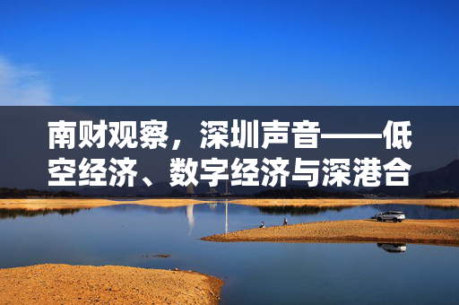 南财观察，深圳声音——低空经济、数字经济与深港合作的前景展望