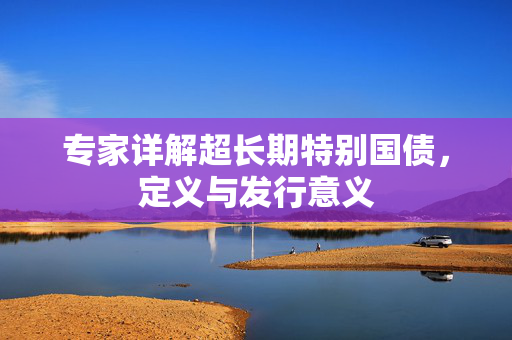专家详解超长期特别国债，定义与发行意义