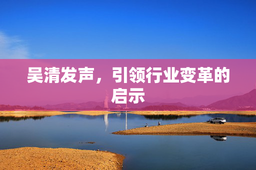 吴清发声，引领行业变革的启示