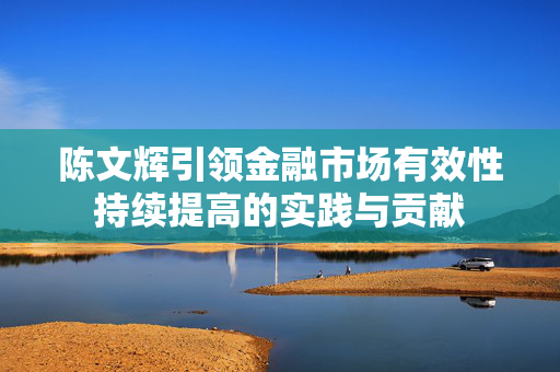 陈文辉引领金融市场有效性持续提高的实践与贡献