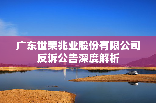 广东世荣兆业股份有限公司反诉公告深度解析