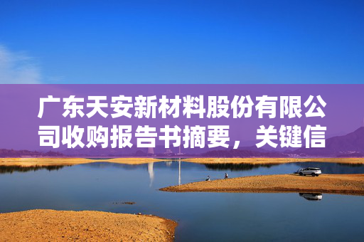 广东天安新材料股份有限公司收购报告书摘要，关键信息一览