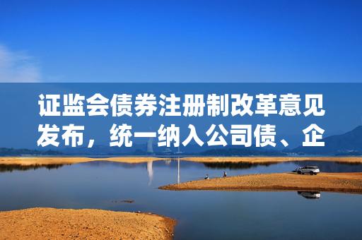证监会债券注册制改革意见发布，统一纳入公司债、企业债，市场迎来新机遇