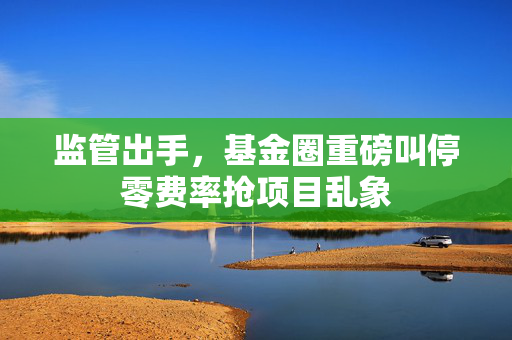 监管出手，基金圈重磅叫停零费率抢项目乱象