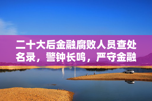 二十大后金融腐败人员查处名录，警钟长鸣，严守金融秩序防线