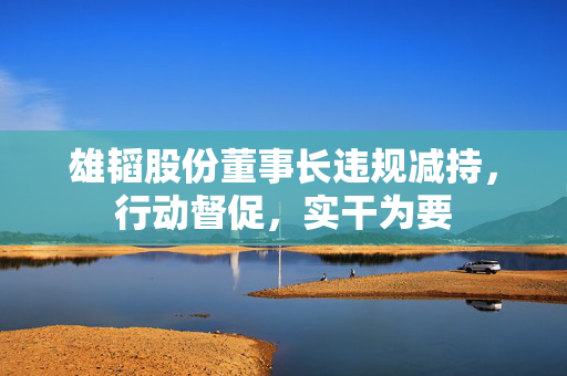 雄韬股份董事长违规减持，行动督促，实干为要