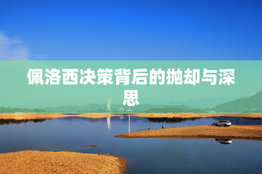 佩洛西决策背后的抛却与深思