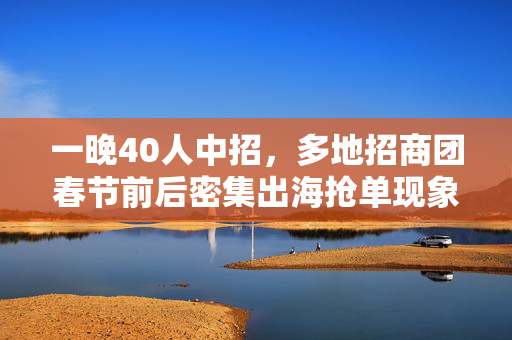 一晚40人中招，多地招商团春节前后密集出海抢单现象深度解析