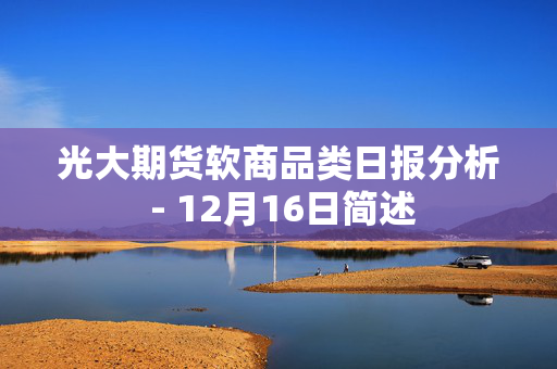 光大期货软商品类日报分析 - 12月16日简述