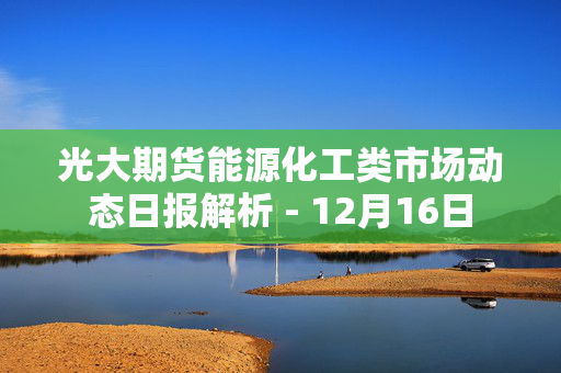 光大期货能源化工类市场动态日报解析 - 12月16日